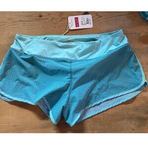 Rabbit 2.5” Running Shorts Baltic Blue Polkadot NWT Women’s L (1 of 2 NWT)